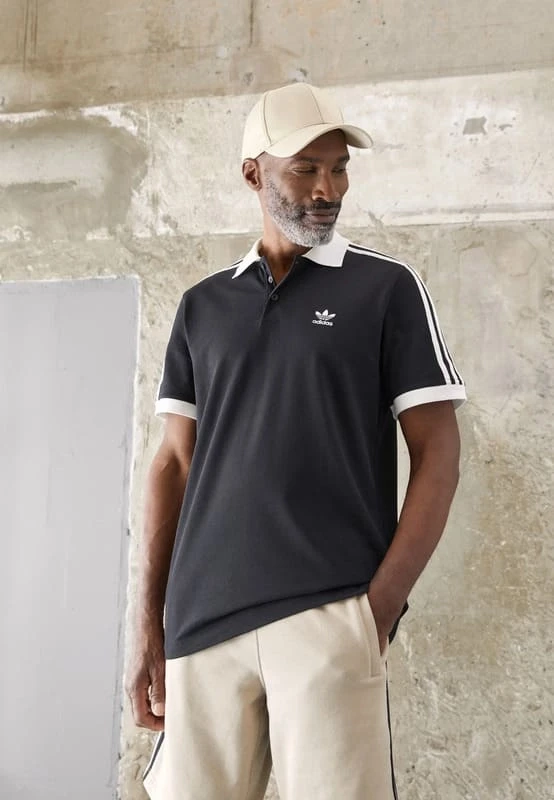 polo adidas negro